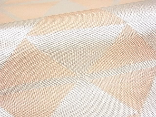 平和屋着物■全通柄 本袋帯 鱗文 銀糸 逸品 sf0890