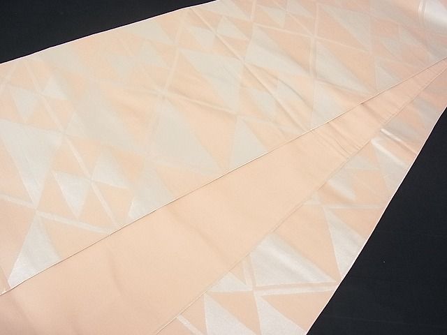 平和屋着物■全通柄 本袋帯 鱗文 銀糸 逸品 sf0890