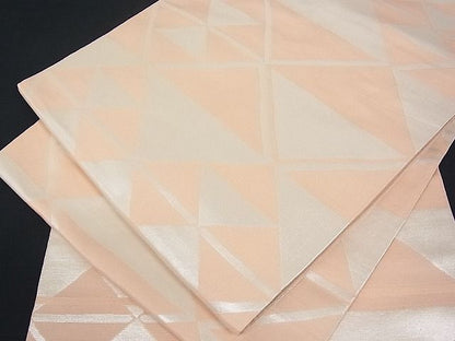 平和屋着物■全通柄 本袋帯 鱗文 銀糸 逸品 sf0890