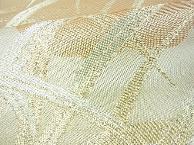 平和屋着物■西陣 六通柄袋帯 草木文 金糸 逸品 sf1004