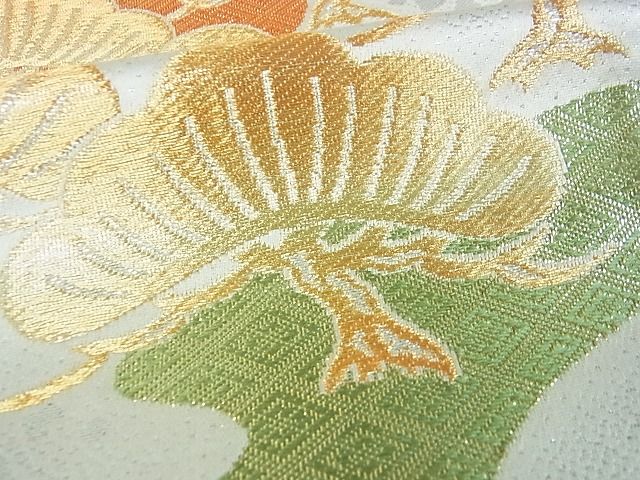平和屋着物■六通柄袋帯 九百錦 華稚文様 金銀糸 逸品 sf1059