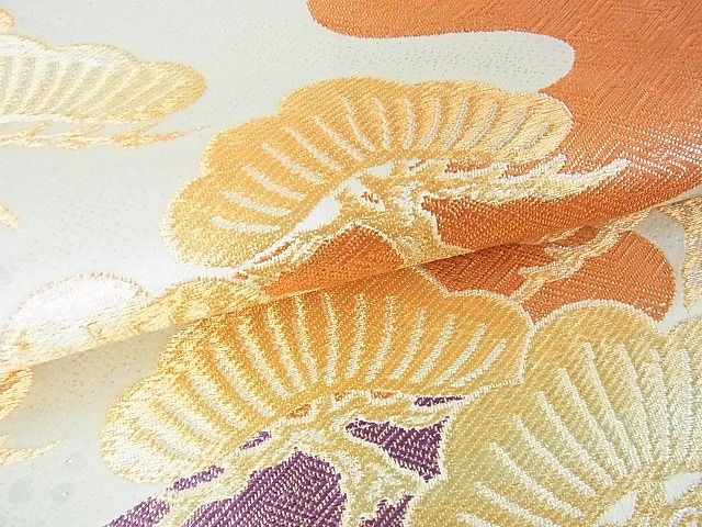 平和屋着物■六通柄袋帯 九百錦 華稚文様 金銀糸 逸品 sf1059