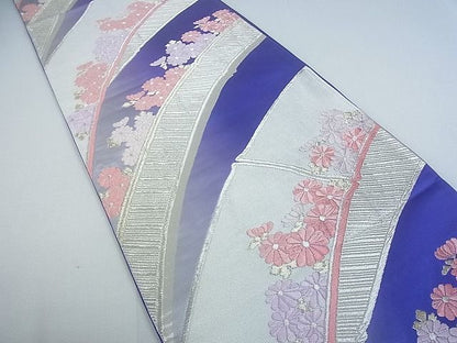 平和屋着物■六通柄袋帯　舞菊文　金銀糸　逸品　sf1066