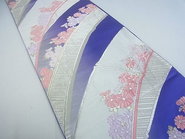 平和屋着物■六通柄袋帯　舞菊文　金銀糸　逸品　sf1066