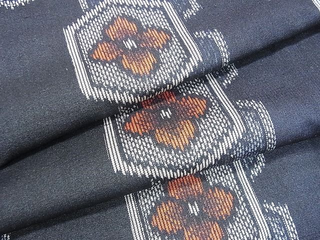 平和屋着物■上質な紬 亀甲花文 逸品 sf1185
