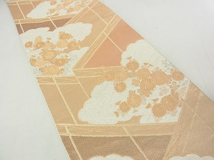 平和屋着物■六通柄袋帯 雲取り菊文 金銀糸 逸品 sf1695