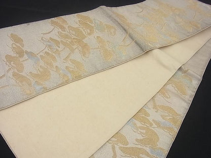 平和屋着物■六通柄袋帯 松 金銀糸 逸品 n-sg0620