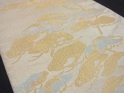 平和屋着物■六通柄袋帯 松 金銀糸 逸品 n-sg0620