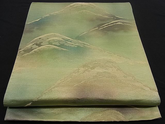 平和屋着物■六通柄袋帯 遠山文 金糸 引箔 逸品 n-sx0231