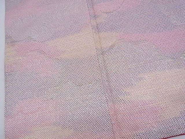 平和屋着物■上質なお召　雲重ね文　逸品　n-sx0520