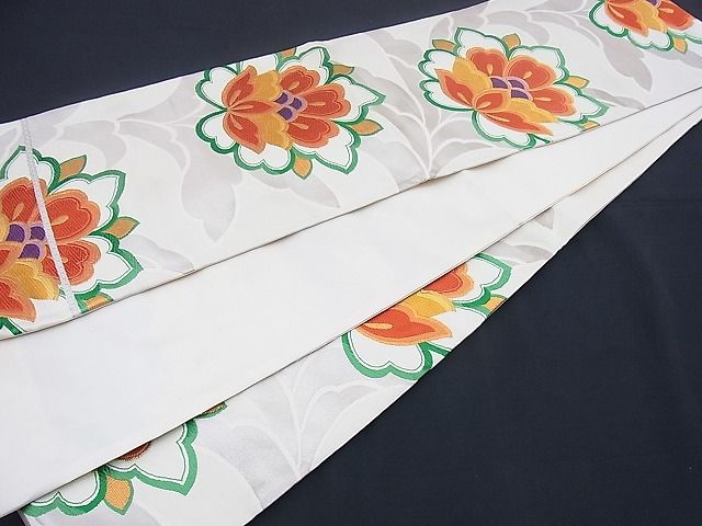 平和屋着物■六通柄袋帯 唐織 更紗花文 金銀糸 逸品 n-sx0764