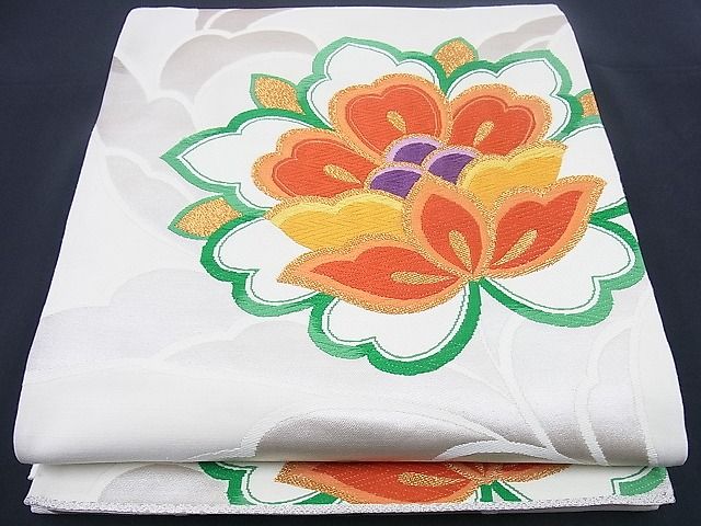 平和屋着物■六通柄袋帯 唐織 更紗花文 金銀糸 逸品 n-sx0764