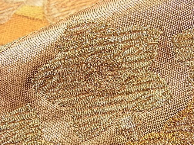 平和屋着物■六通柄袋帯 鳳凰桐丸文 金糸 逸品 n-sx0769