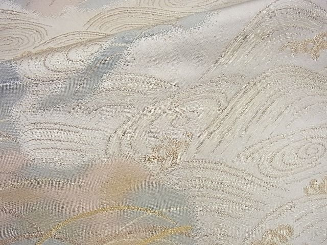平和屋着物■六通柄袋帯 立波霞文 金糸 逸品 n-sx0801