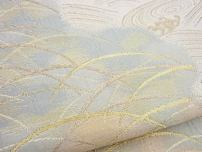 平和屋着物■六通柄袋帯 立波霞文 金糸 逸品 n-sx0801