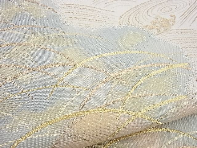 平和屋着物■六通柄袋帯 立波霞文 金糸 逸品 n-sx0801