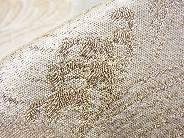 平和屋着物■六通柄袋帯 立波霞文 金糸 逸品 n-sx0801
