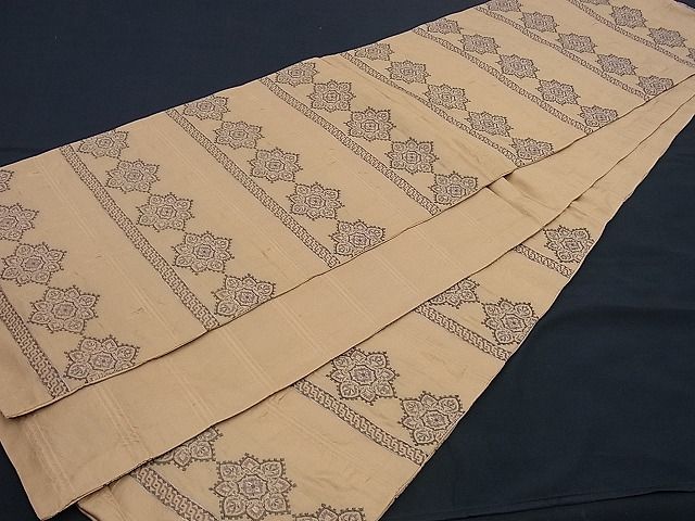 平和屋着物■六通柄袋帯 吉祥横段文 銀糸 逸品 n-sx0804