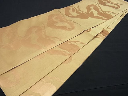 平和屋着物■全通柄袋帯 松 金糸 逸品 n-sx0818