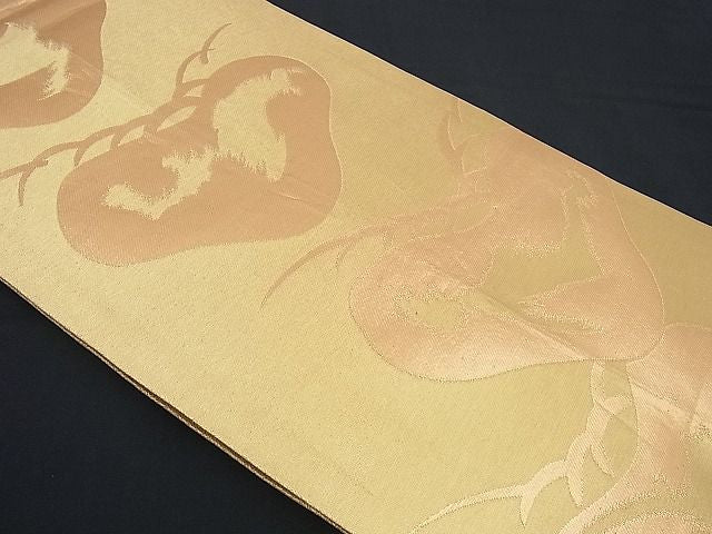 平和屋着物■全通柄袋帯 松 金糸 逸品 n-sx0818