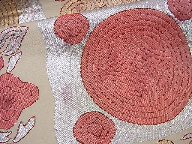 平和屋着物■六通柄袋帯 変わり市松吉祥文 金糸 逸品 n-sx0871