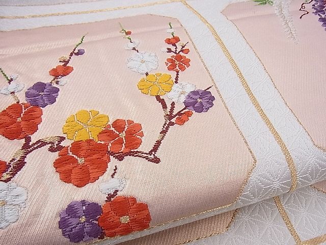 平和屋着物■六通柄袋帯 唐織 天井花文 金糸 逸品 n-sx1154
