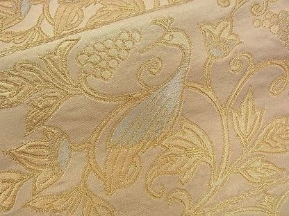 平和屋着物■六通柄袋帯 葡萄蔦の葉鳥文 金銀糸 逸品 n-sx1209