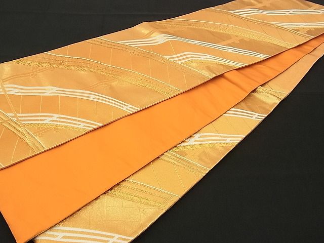平和屋着物■六通柄袋帯 唐織 渡り橋文 金糸 逸品 n-sx1264