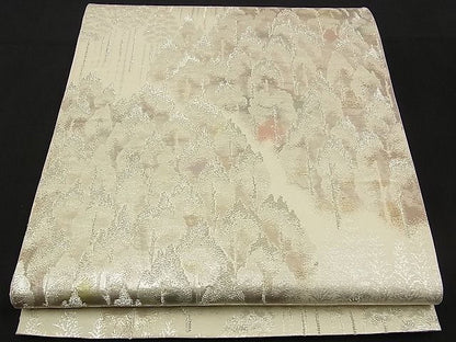 平和屋着物■六通柄袋帯 樹林文 古京錦 二重引箔 逸品 n-sx1281