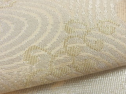 平和屋着物■六通柄袋帯 エ霞立波文 金銀糸 逸品 n-td0124