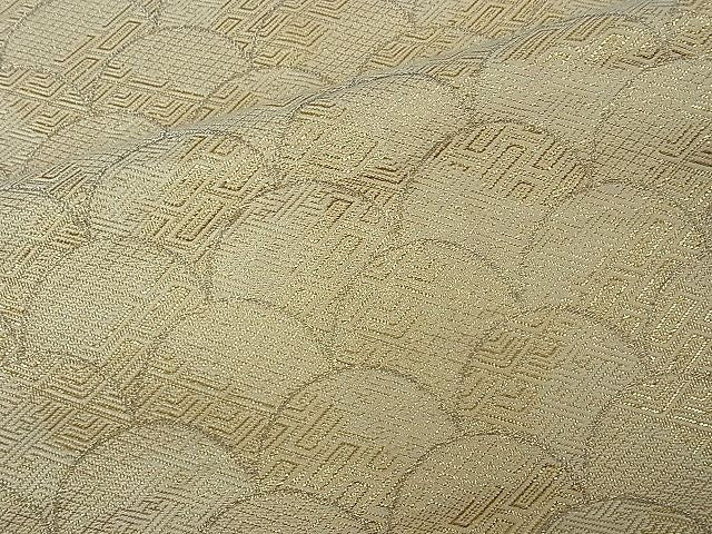 平和屋着物■六通柄袋帯 吉祥青海波 金銀糸 逸品 th0729