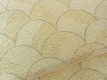 平和屋着物■六通柄袋帯 吉祥青海波 金銀糸 逸品 th0729