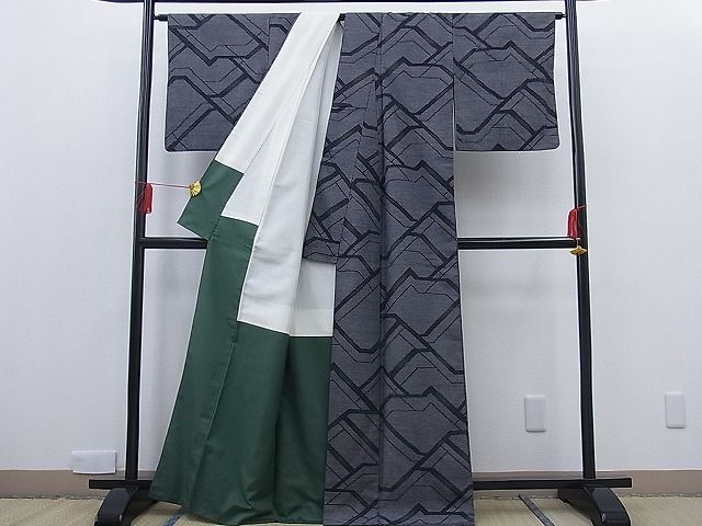 平和屋着物■上質な紬　吉祥文　逸品　n-th0817
