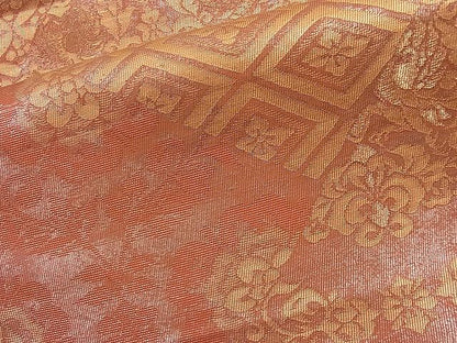 平和屋着物■六通柄袋帯 向かい鳳凰吉祥花文 金糸 逸品 n-th1257