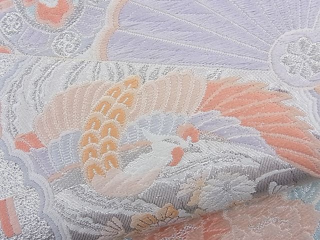 平和屋着物■六通柄袋帯 唐織 舞楽の宴 銀糸 逸品 n-th1553