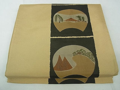 平和屋着物■六通柄袋帯 古今絵巻 逸品 th2611