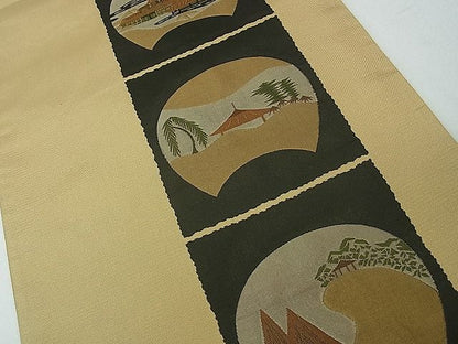 平和屋着物■六通柄袋帯 古今絵巻 逸品 th2611