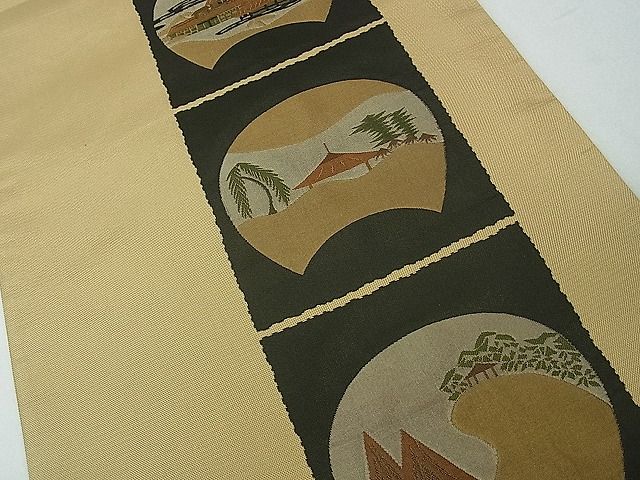 平和屋着物■六通柄袋帯 古今絵巻 逸品 th2611