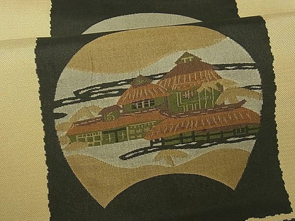 平和屋着物■六通柄袋帯 古今絵巻 逸品 th2611
