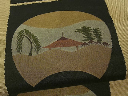 平和屋着物■六通柄袋帯 古今絵巻 逸品 th2611