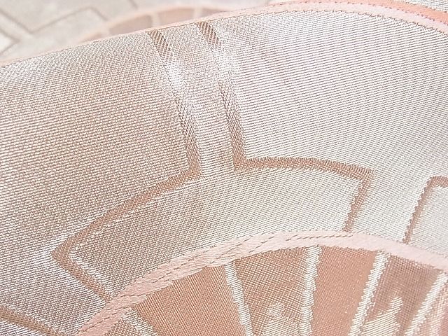 平和屋着物■六通柄袋帯　片輪車　銀糸　逸品　tw3461