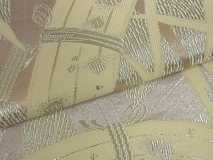 平和屋着物■六通柄袋帯 籬文 銀糸 逸品 ud0264