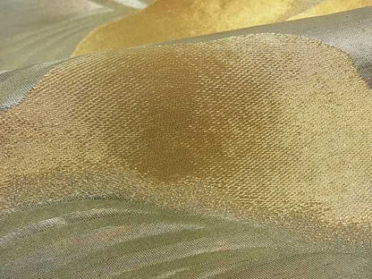 平和屋着物■六通柄袋帯 立波風景文 金銀糸 逸品 ud0338