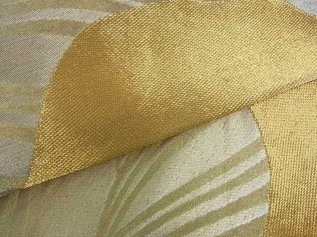 平和屋着物■六通柄袋帯 立波風景文 金銀糸 逸品 ud0338