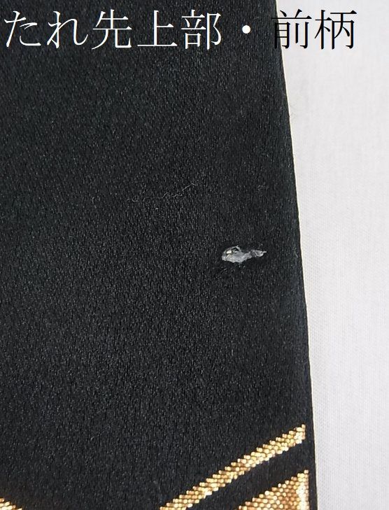 平和屋着物■六通柄袋帯 亀甲花丸文 黒地 金銀糸 逸品 ud0961