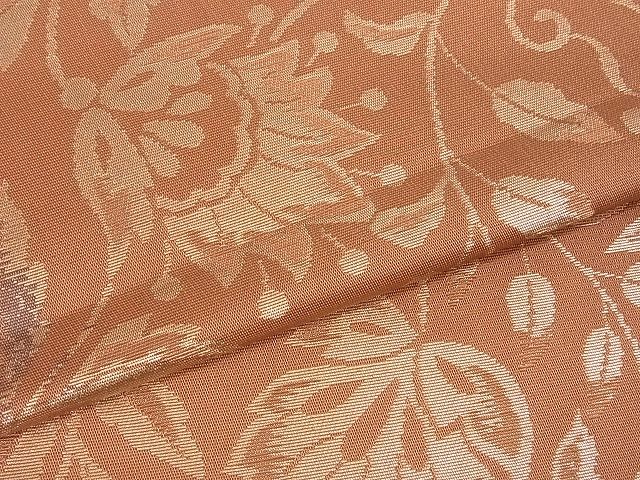 平和屋着物■六通柄京袋帯 更紗花唐草文 金糸 逸品 ud0976
