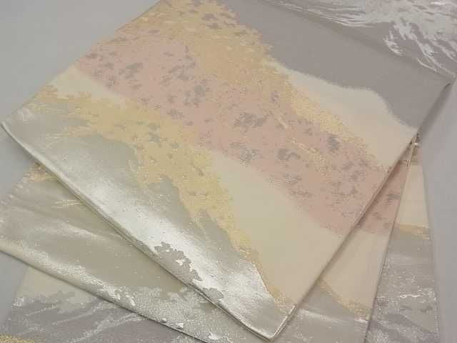 平和屋着物■六通柄袋帯 遠山文 金銀糸 逸品 ud1097