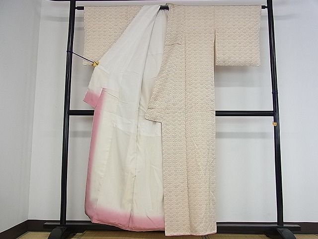 平和屋着物■付下げ　青海波　逸品　ud1201