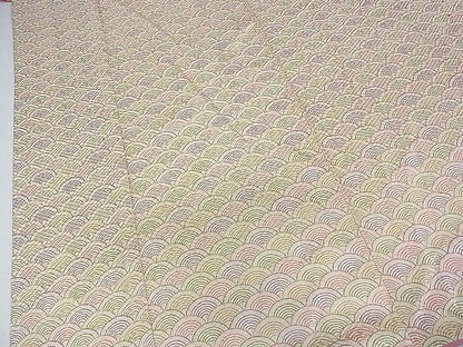 平和屋着物■付下げ　青海波　逸品　ud1201