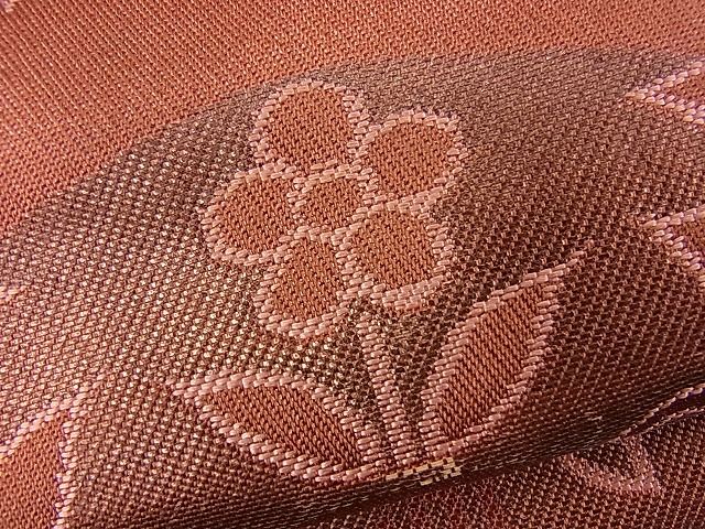 平和屋着物■六通柄袋帯 草花丸文 金糸 逸品 n-ui0106